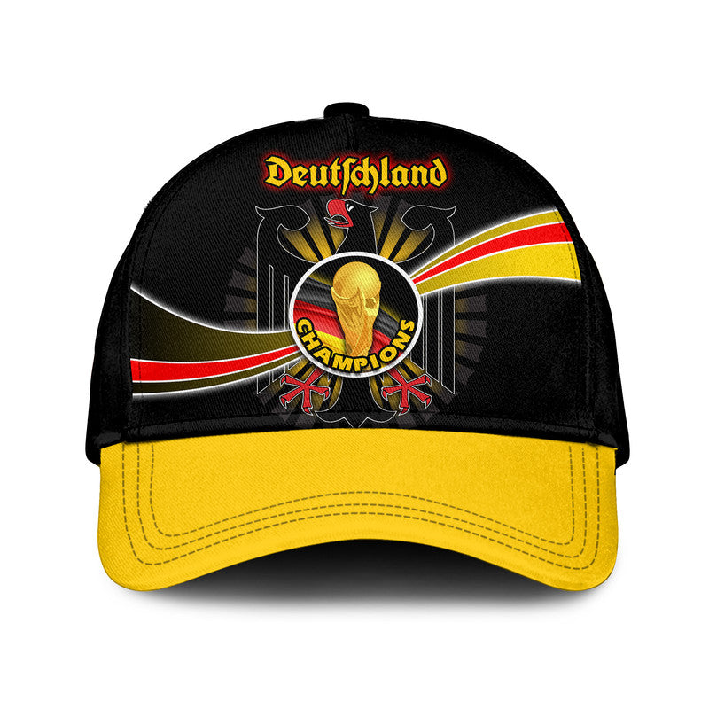 Germany Football Black Eagle Jersey Deutschland Champion Classic Cap LT9
