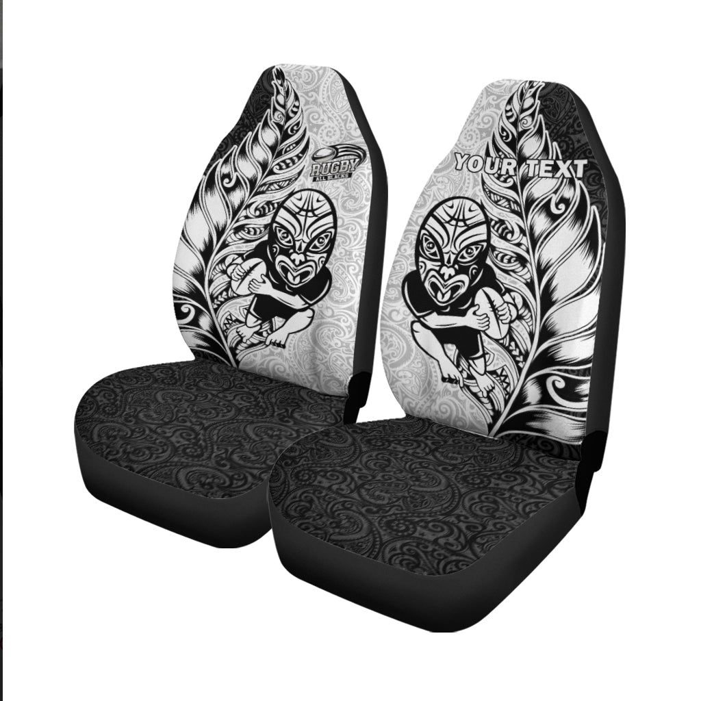 Custom Personalised New Zealand Maori All Black Rugby Car Seat Covers - LT2