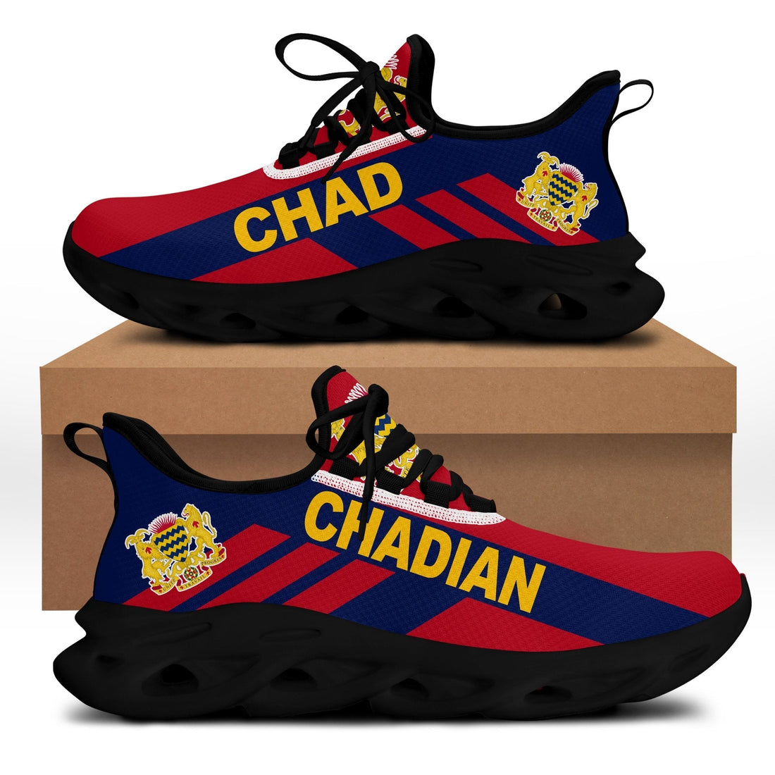 Wonder Print Shop Footwear - Chad Stripe Style Clunky Sneakers LT10