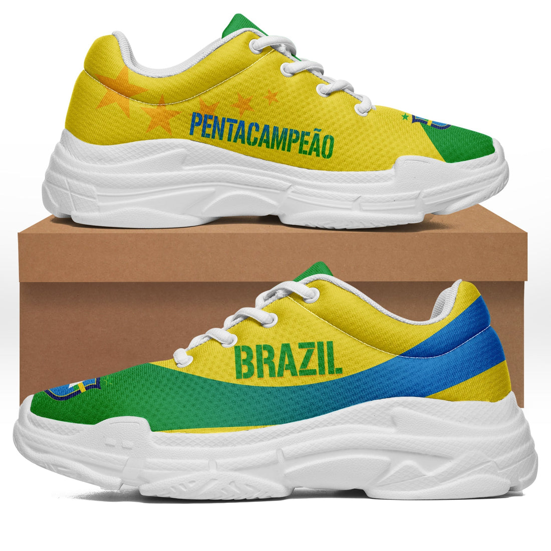 Brazil Chunky Sneakers World Cup 2022 Pentacampeao LT7