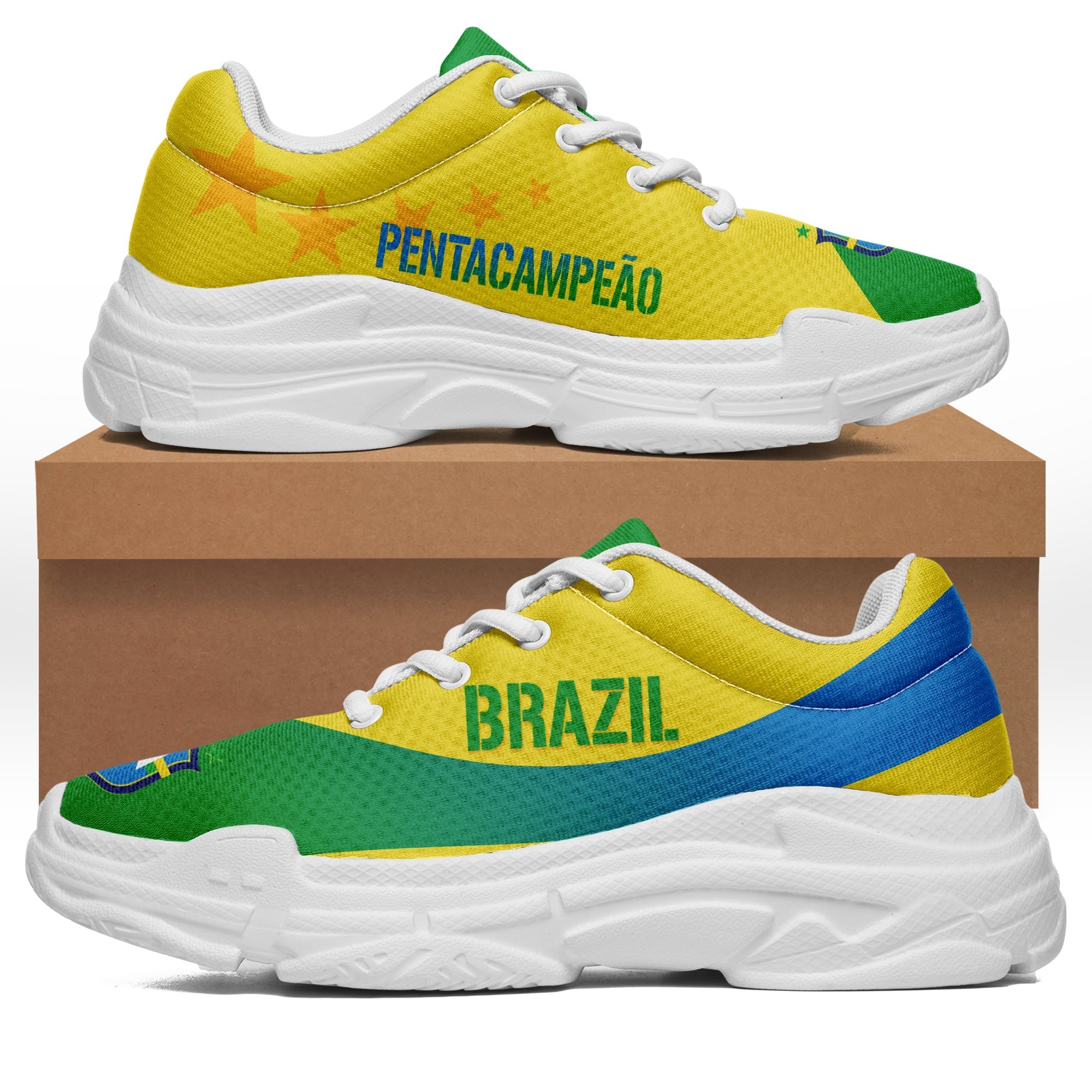 Brazil Chunky Sneakers World Cup 2022 Pentacampeao LT7