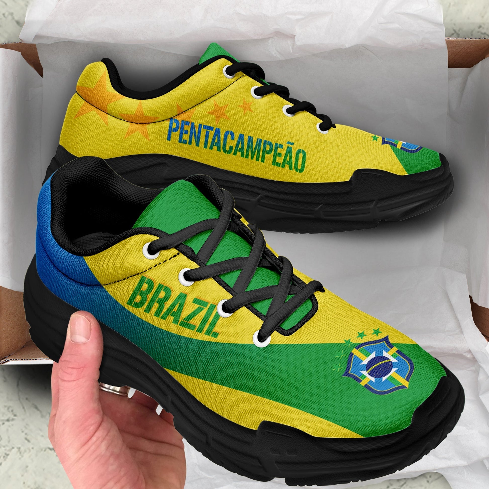 Brazil Chunky Sneakers World Cup 2022 Pentacampeao LT7