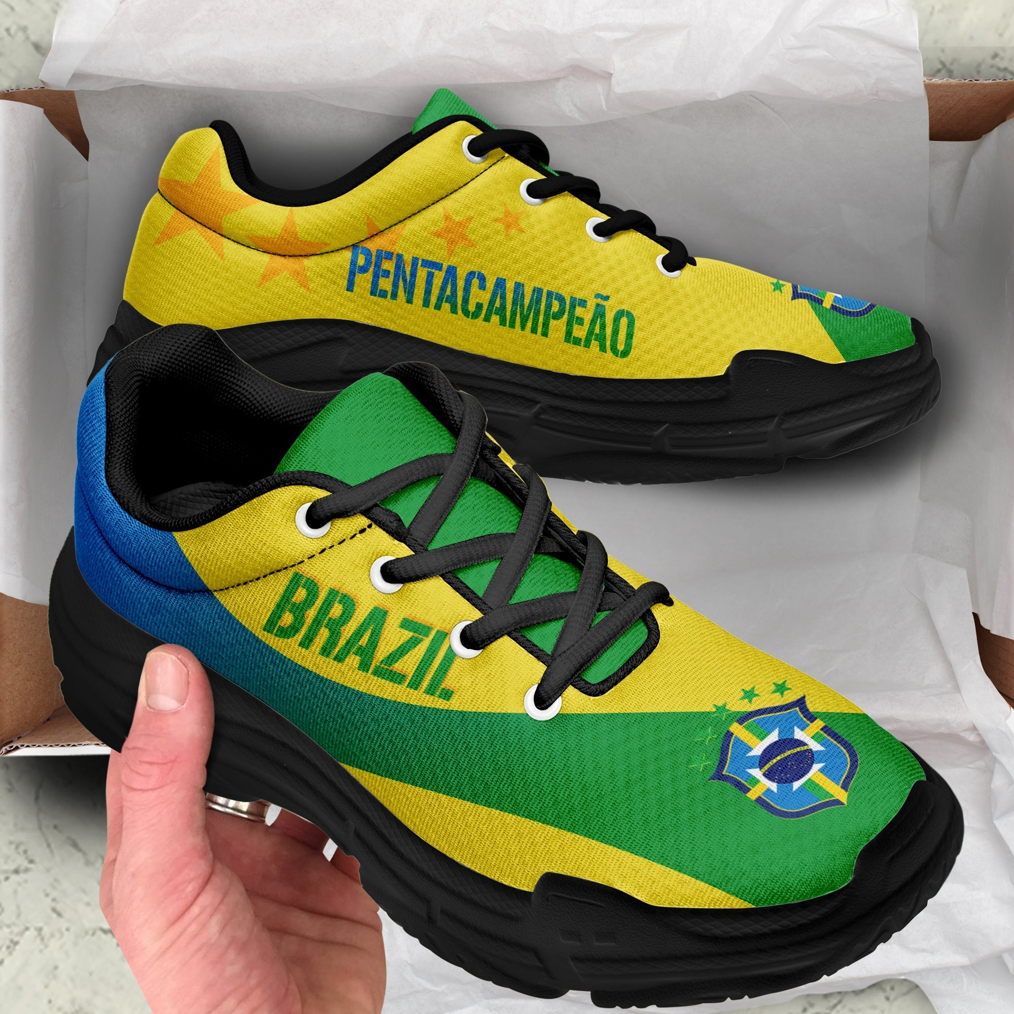 Brazil Chunky Sneakers World Cup 2022 Pentacampeao LT7