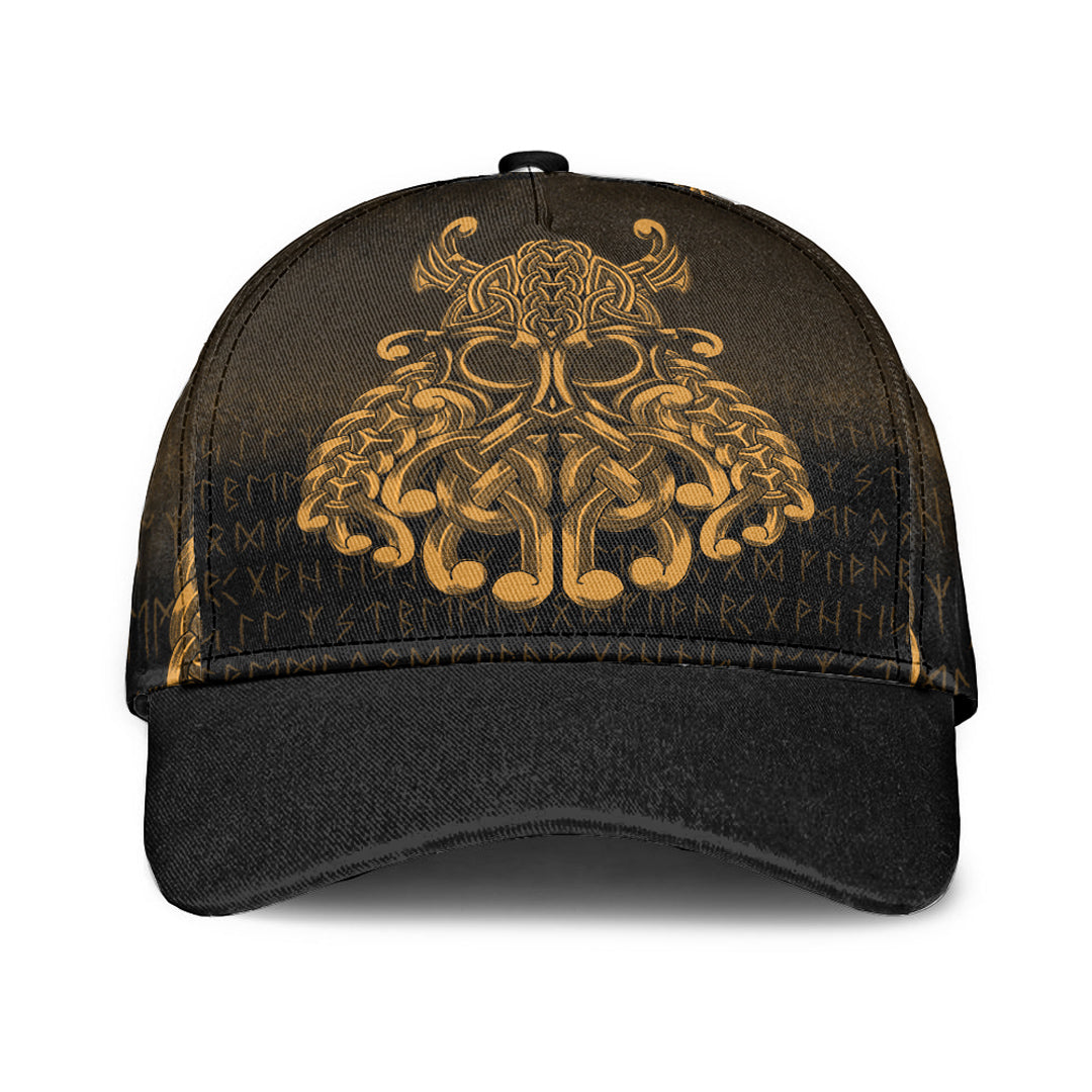 Viking Classic Cap Vikings Odin Valhalla Gold Version Classic Cap RLT12