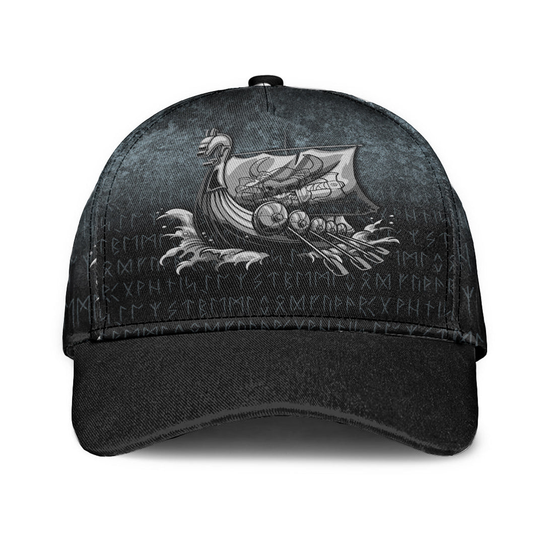 Wonder Print Shop Classic Cap - Victory or Valhalla Drakkar Classic Cap RLT12