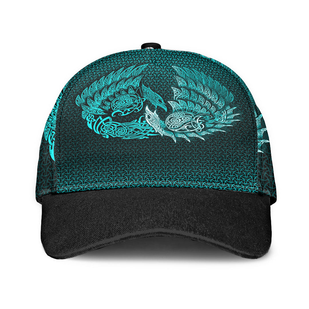 Viking Classic Cap Ragnarok Huginn Muninn Cyan Version Classic Cap RLT12