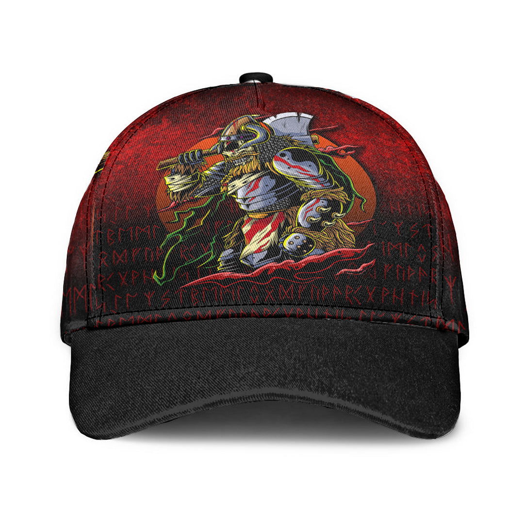 Viking Classic Cap Samurai Viking Warrior Ronin Berserk Armor Axe Classic Cap RLT12