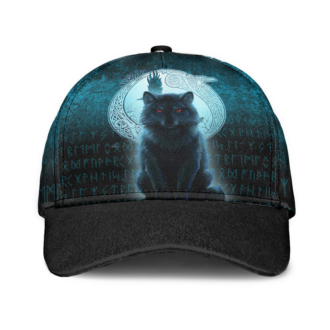 Viking Classic Cap Fenrir Viking Wolf Cyan Version Classic Cap RLT12