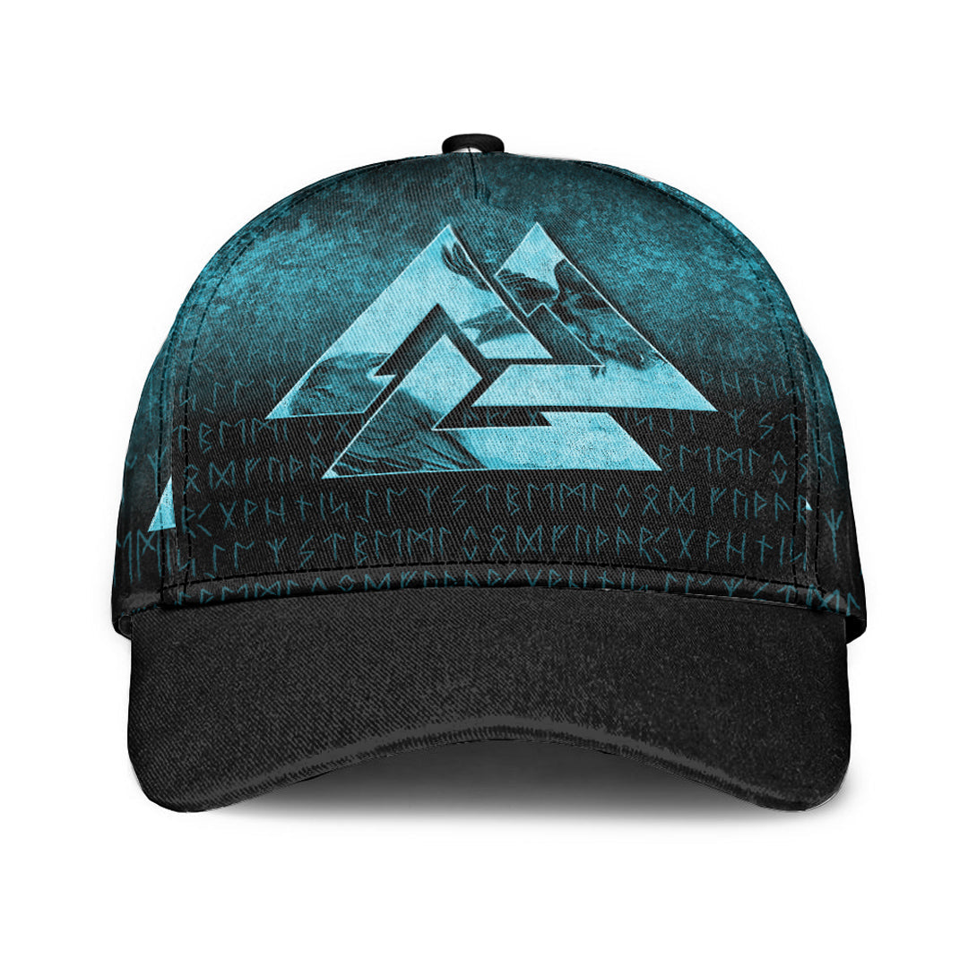 Viking Classic Cap Huginn Muninn Ravens from Odin Viking Cyan Version Classic Cap RLT12