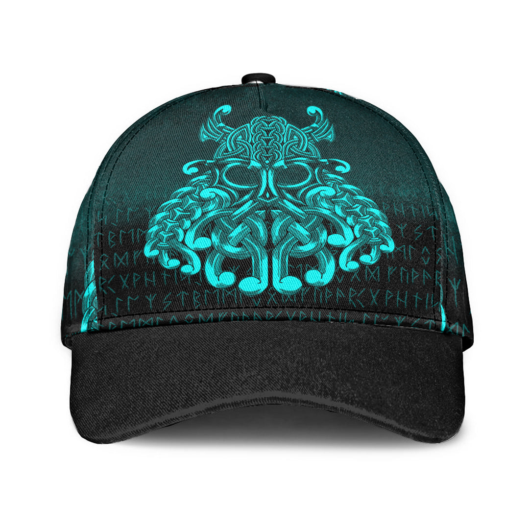 Viking Classic Cap Vikings Odin Valhalla Cyan Version Classic Cap RLT12