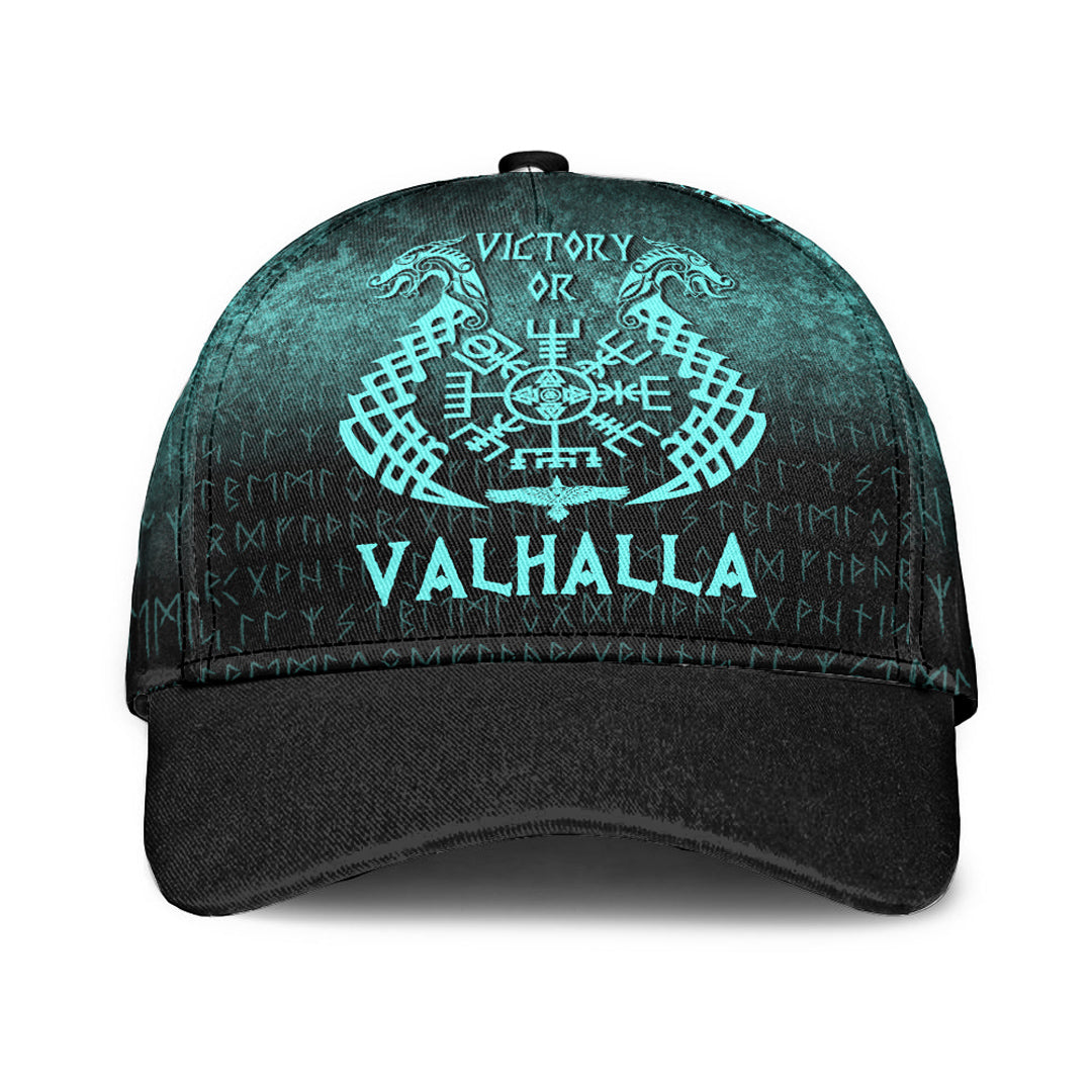 Wonder Print Shop Classic Cap - Victory or Valhalla - Cyan Version Classic Cap RLT12
