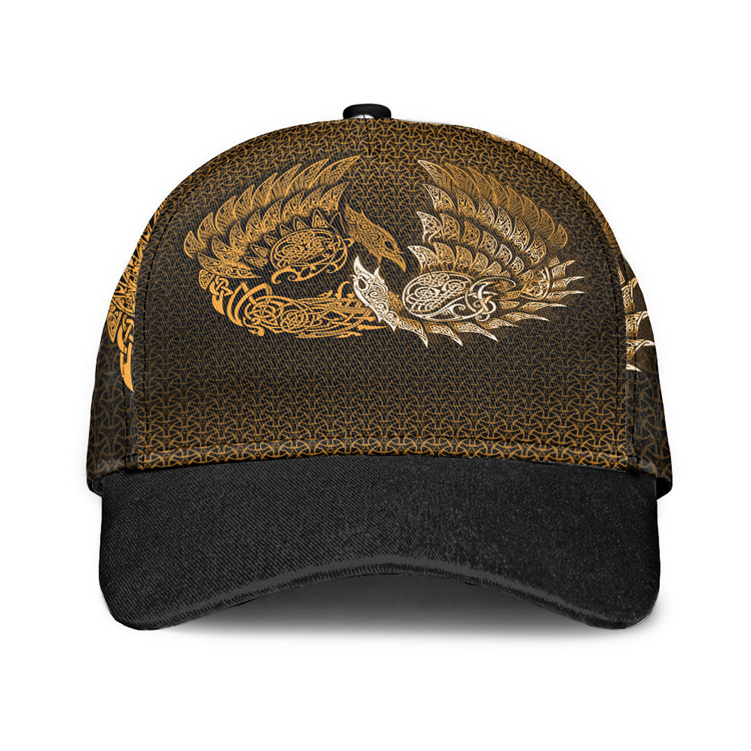 Viking Classic Cap Ragnarok Huginn Muninn Gold Version Classic Cap RLT12