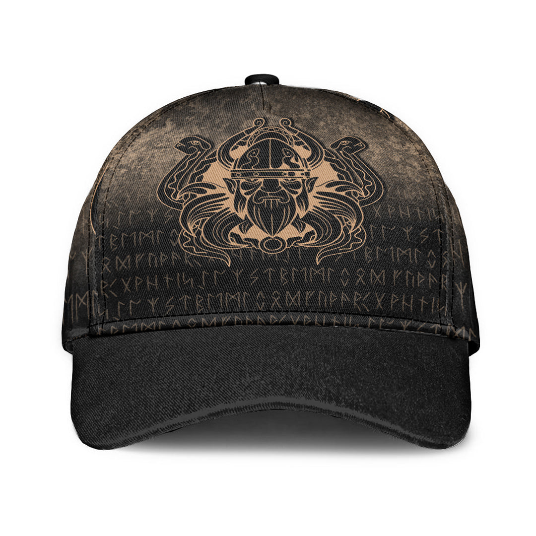 Viking Classic Cap Nordic Warrior Valhalla Norse Gold Version Classic Cap RLT12