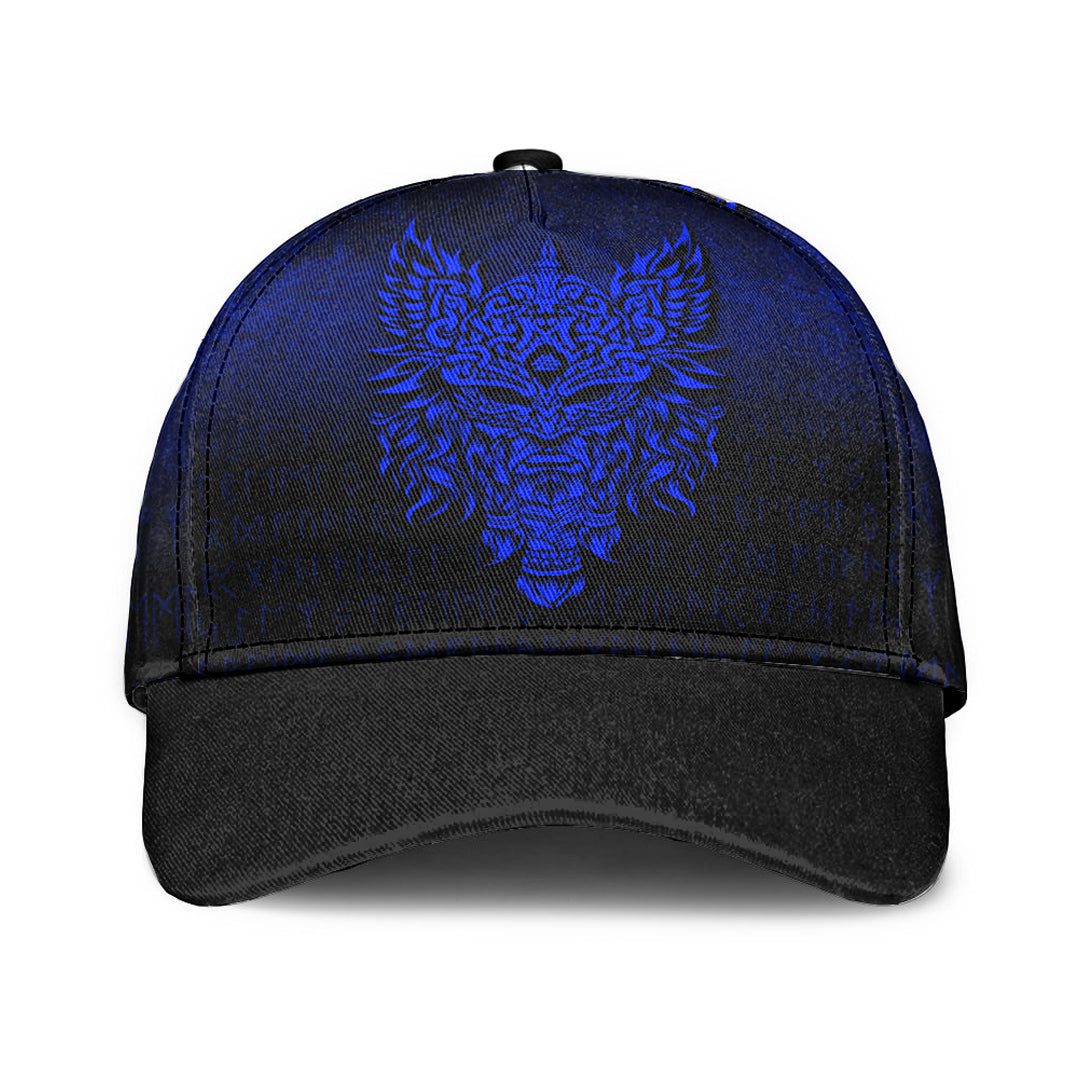 Viking Classic Cap Odin The Allfather Asgard God and Chief Of Aesir Blue Version Classic Cap RLT12