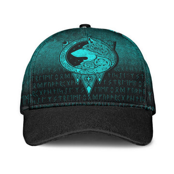 Viking Classic Cap Viking Norse Wolf Cyan Version Classic Cap RLT12