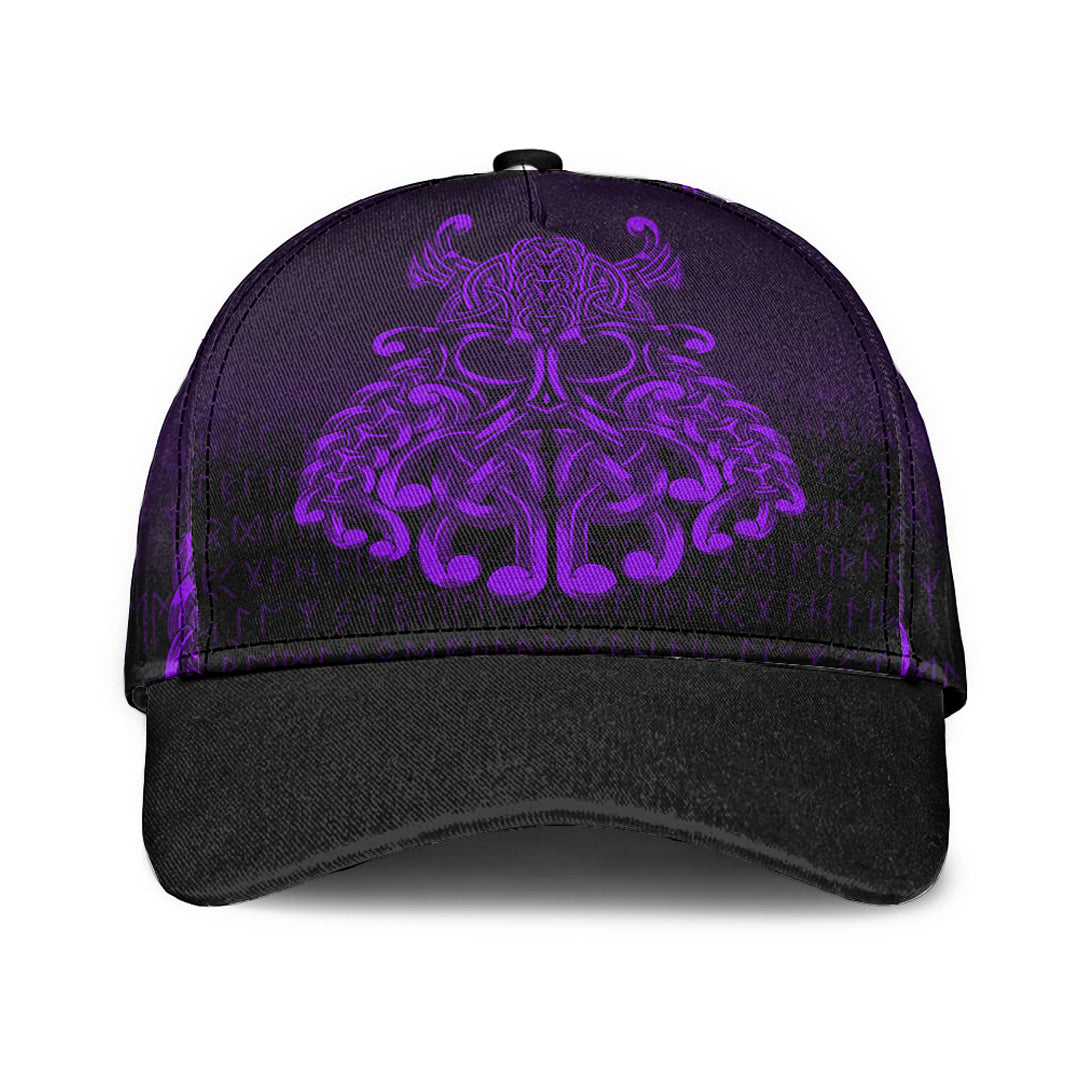 Viking Classic Cap Vikings Odin Valhalla Purple Version Classic Cap RLT12