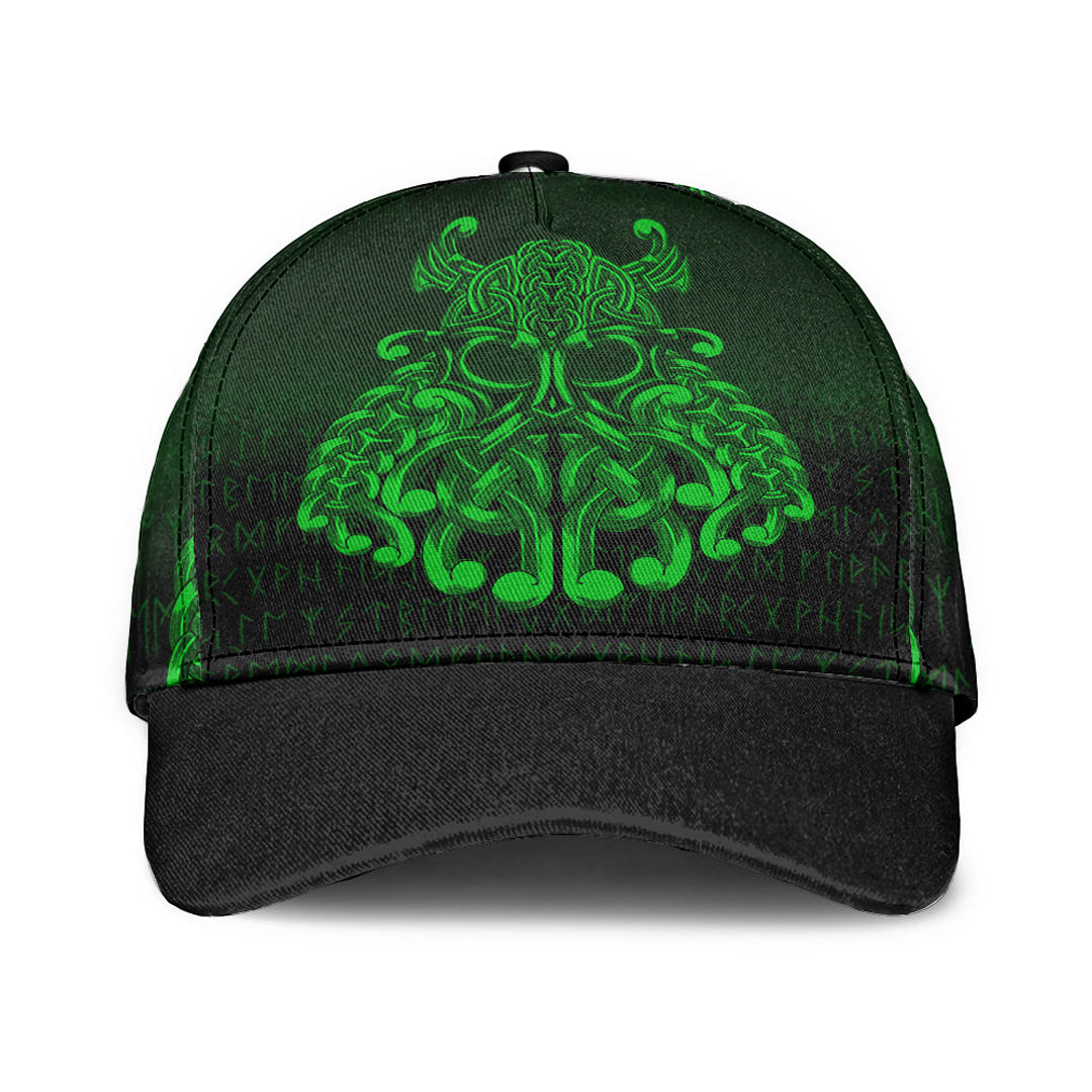 Viking Classic Cap Vikings Odin Valhalla Green Version Classic Cap RLT12