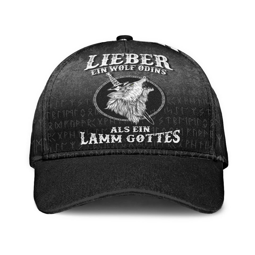 Viking Classic Cap Lieber Ein Wolf Odins Als Ein Lamm Gottes Classic Cap RLT12