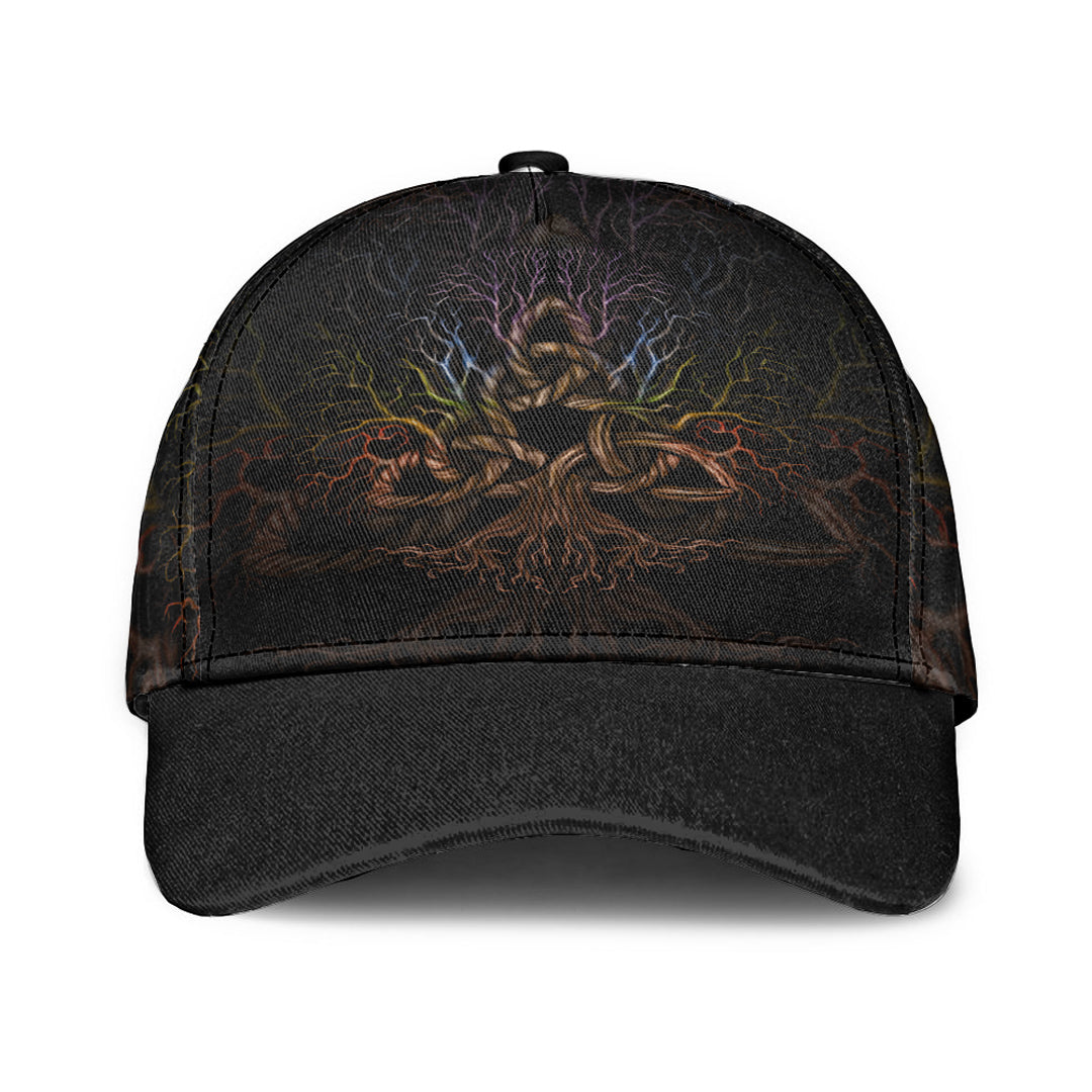Viking Classic Cap Colorful Tree Of Life With Triquetra Classic Cap RLT12