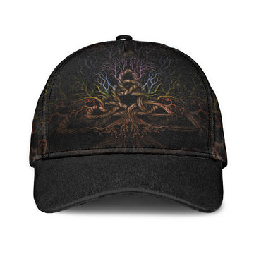 Viking Classic Cap Colorful Tree Of Life With Triquetra Classic Cap RLT12