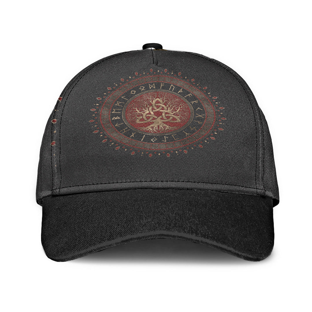 Viking Classic Cap Tree Of Life with Triquetra Classic Cap RLT12