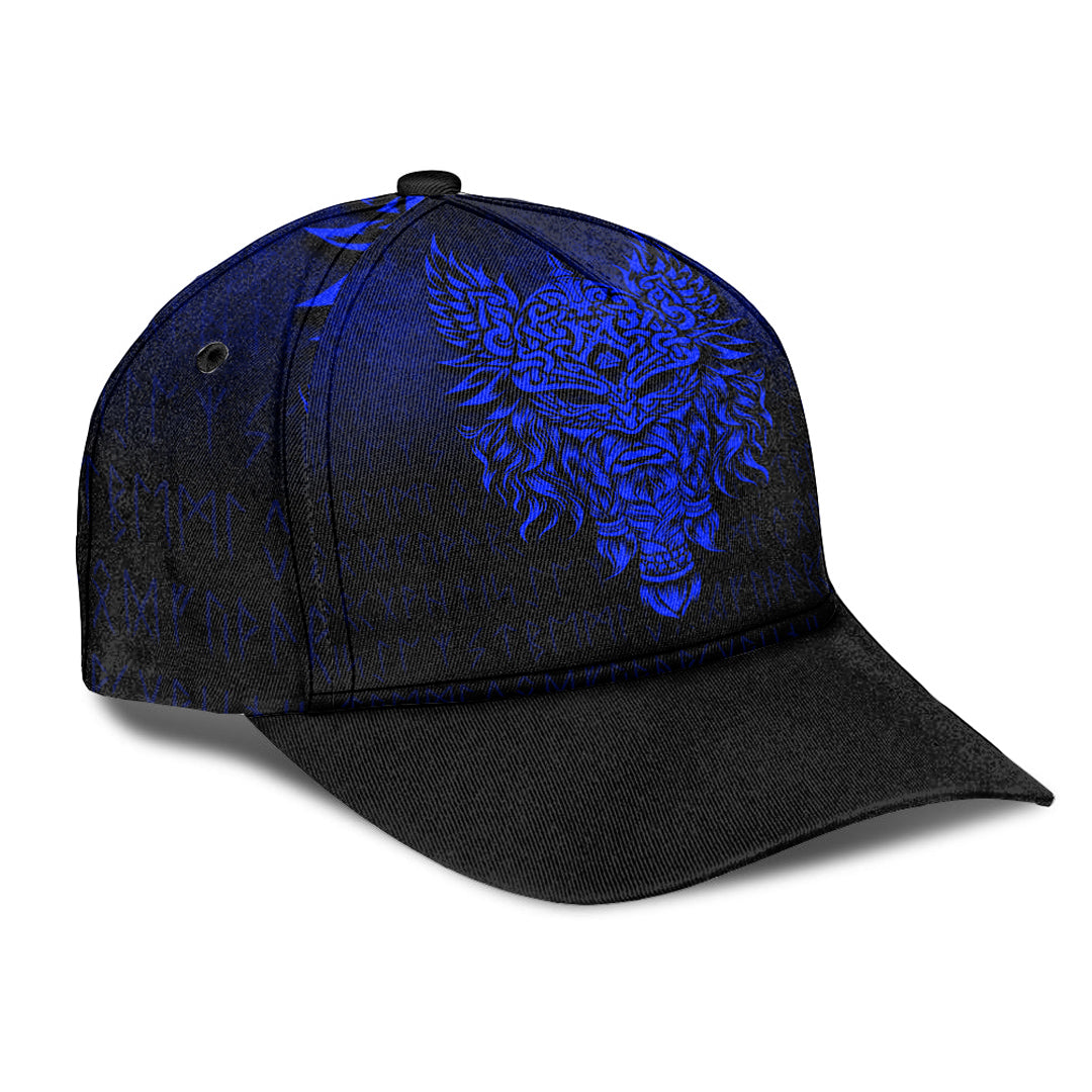 Viking Classic Cap Odin The Allfather Asgard God and Chief Of Aesir Blue Version Classic Cap RLT12