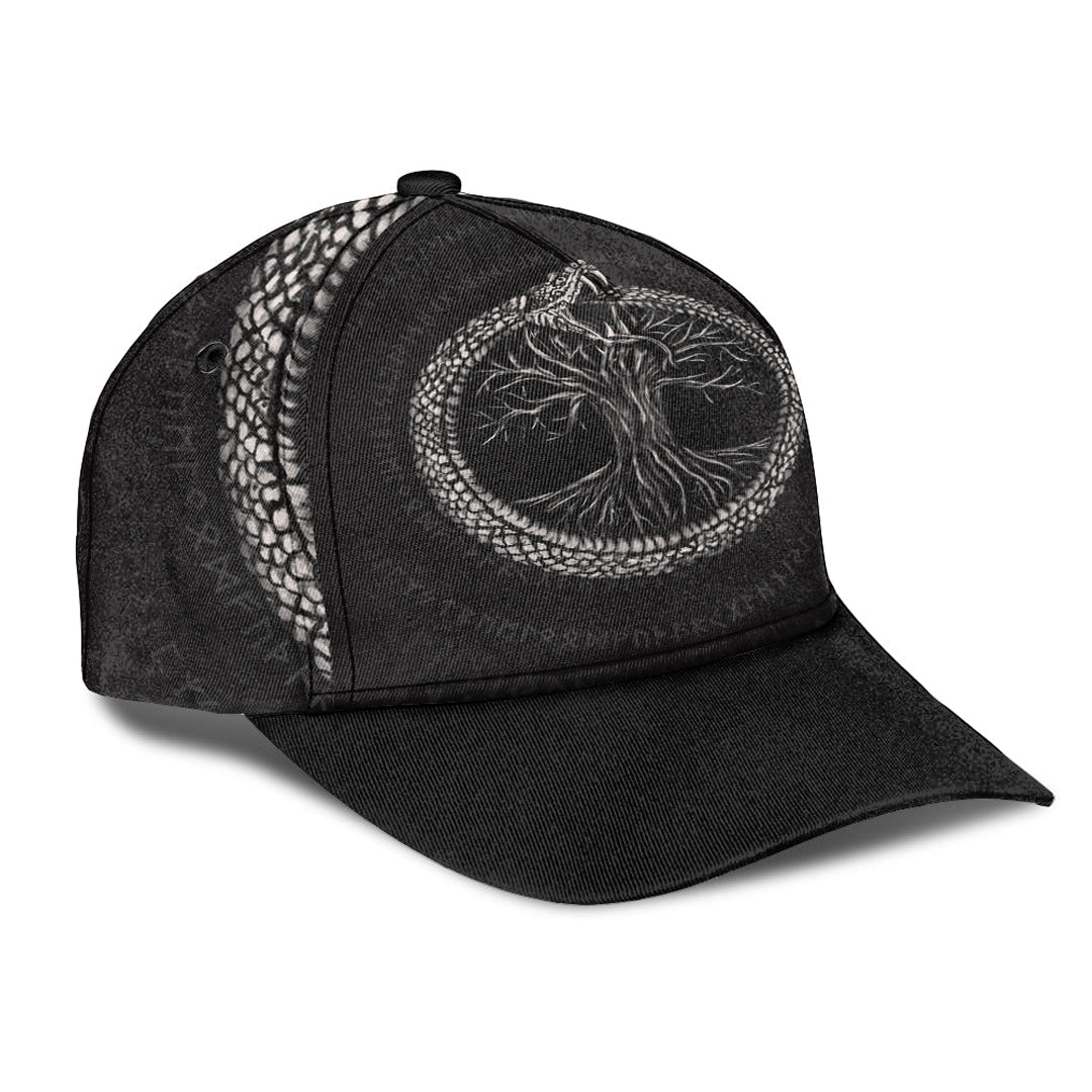Viking Classic Cap Ouroboros with Tree Of Life Classic Cap RLT12