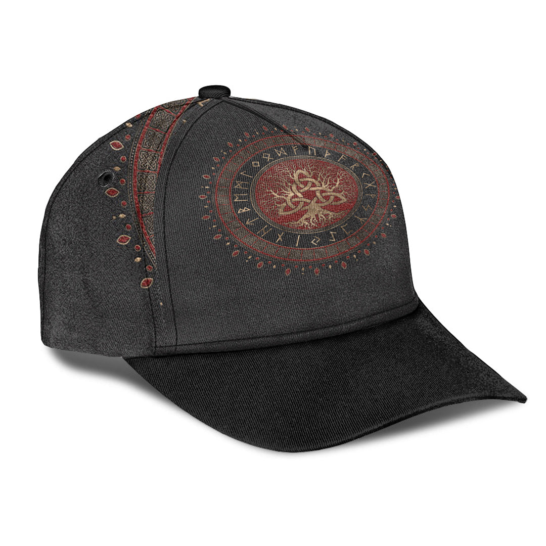 Viking Classic Cap Tree Of Life with Triquetra Classic Cap RLT12