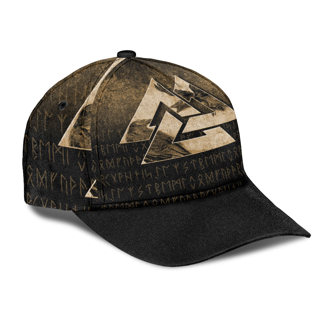Viking Classic Cap Huginn Muninn Ravens from Odin Viking Gold Version Classic Cap RLT12