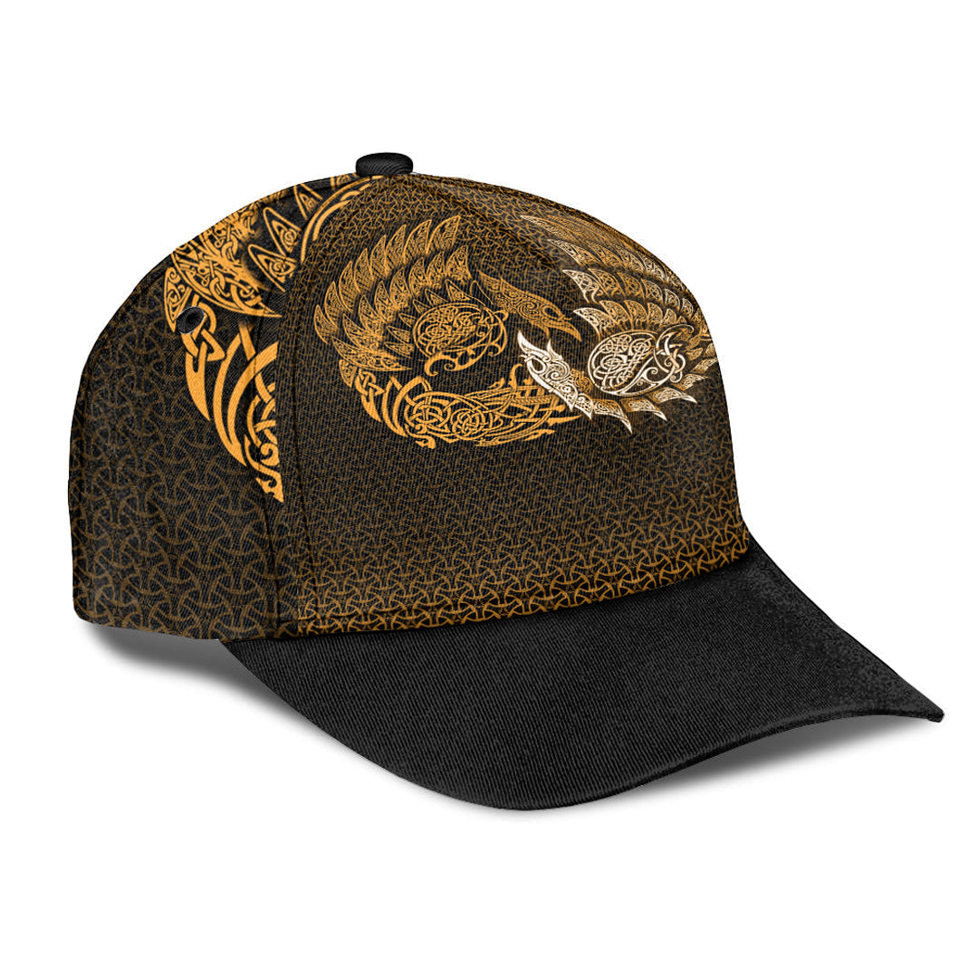 Viking Classic Cap Ragnarok Huginn Muninn Gold Version Classic Cap RLT12