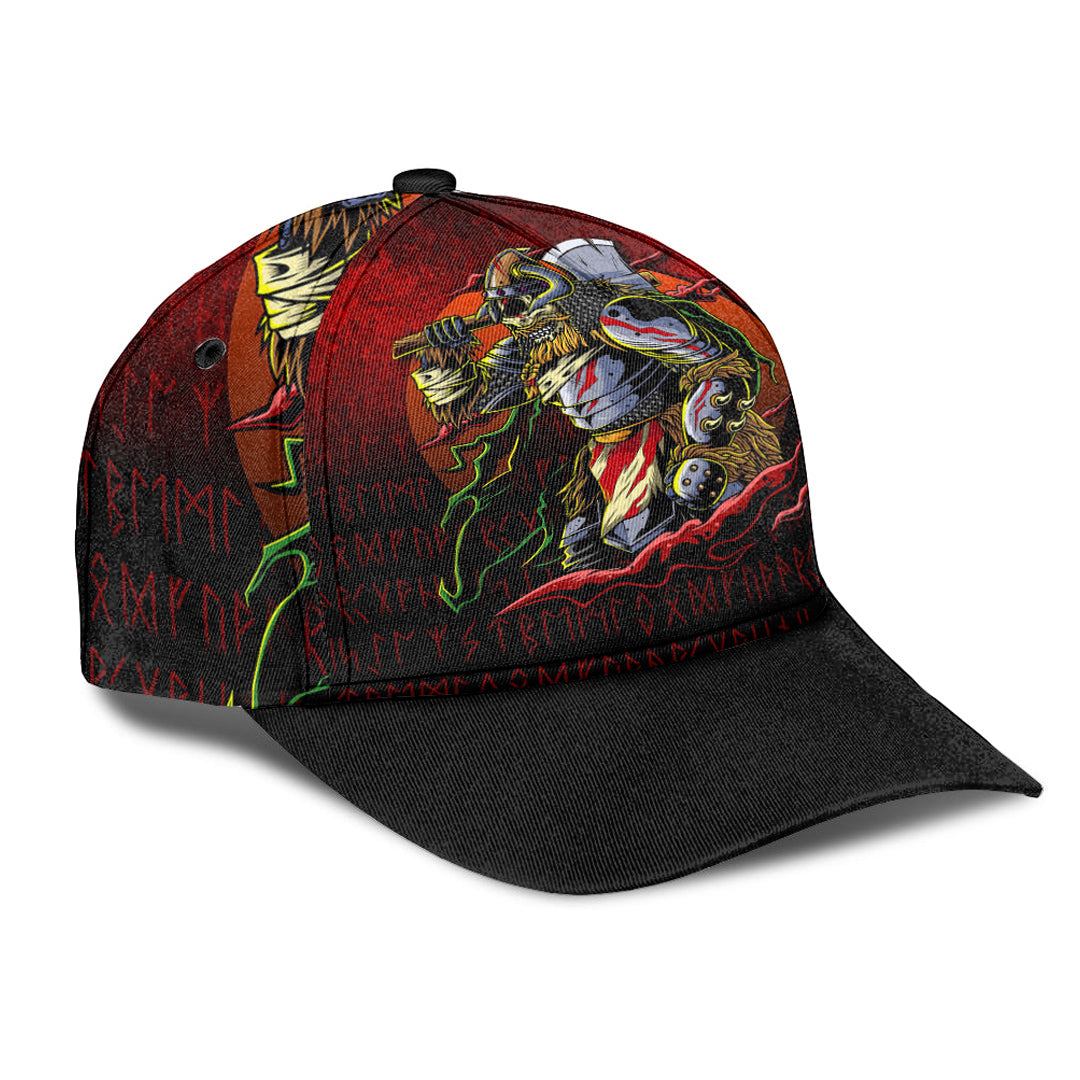 Viking Classic Cap Samurai Viking Warrior Ronin Berserk Armor Axe Classic Cap RLT12