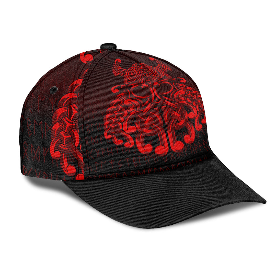 Viking Classic Cap Vikings Odin Valhalla Red Version Classic Cap RLT12