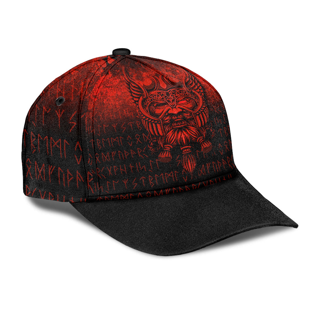 Viking Classic Cap Viking Odin Allfather In Asgard Red Version Classic Cap RLT12