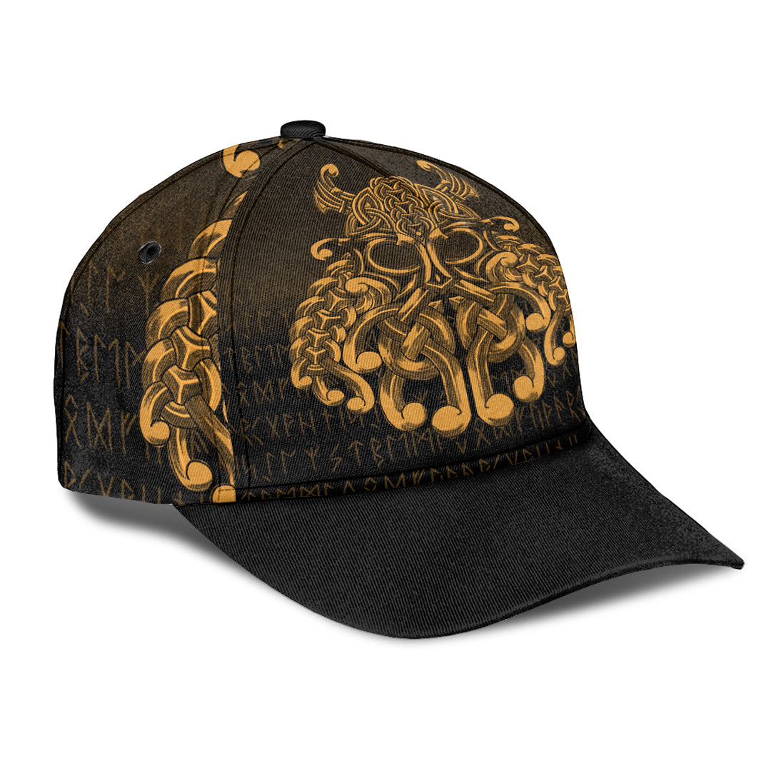 Viking Classic Cap Vikings Odin Valhalla Gold Version Classic Cap RLT12