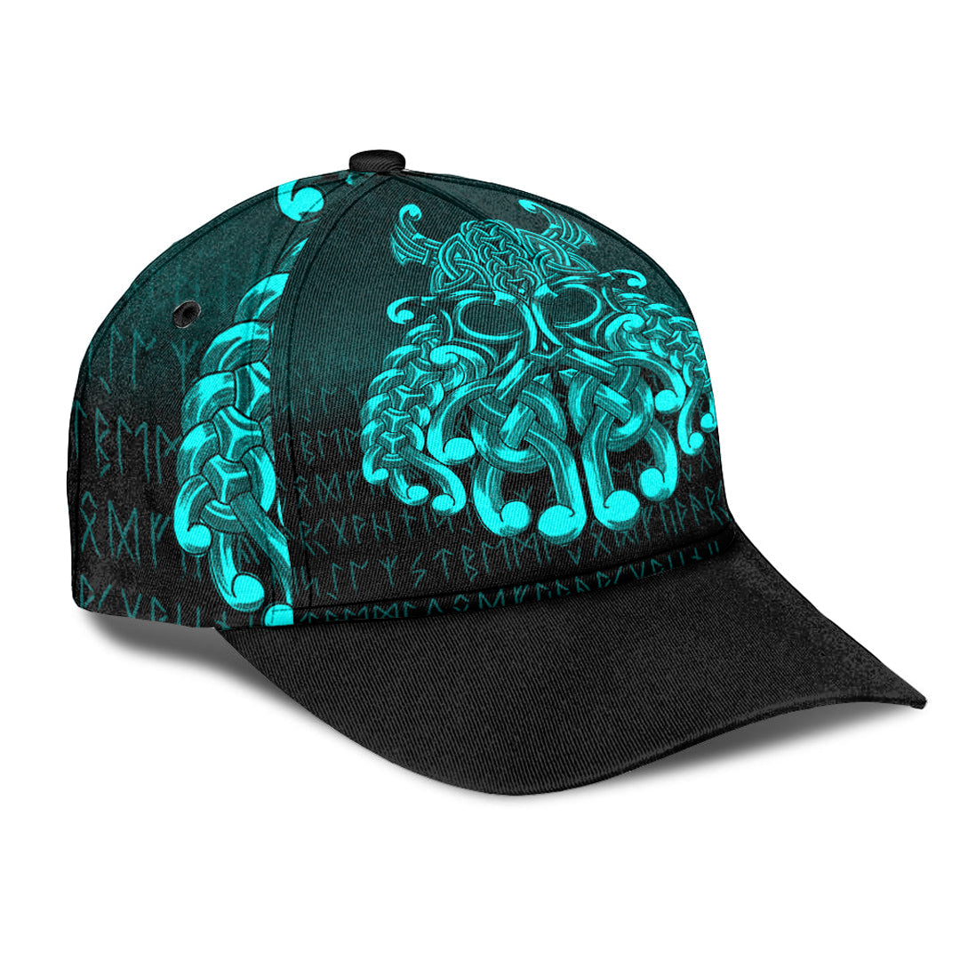 Viking Classic Cap Vikings Odin Valhalla Cyan Version Classic Cap RLT12