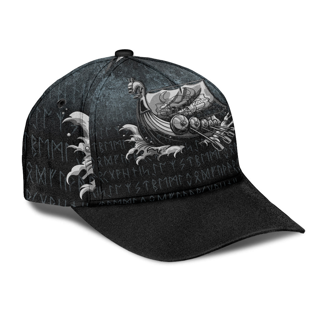 Wonder Print Shop Classic Cap - Victory or Valhalla Drakkar Classic Cap RLT12