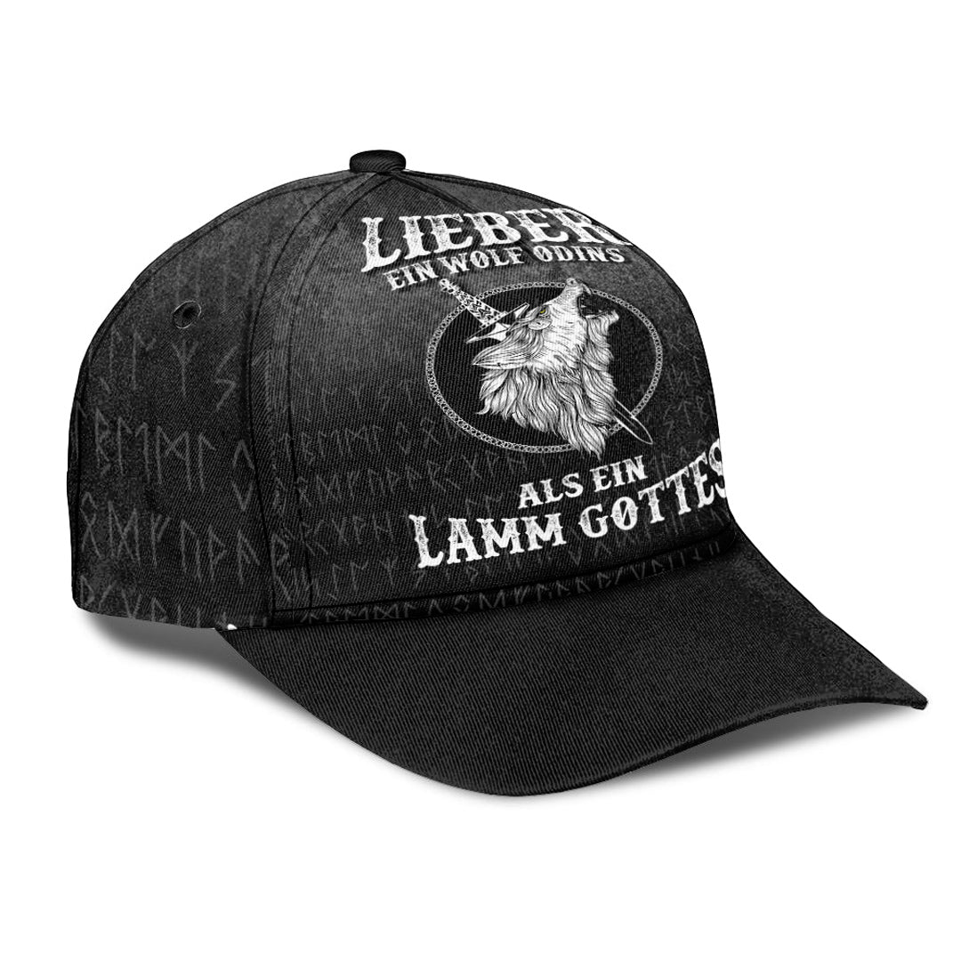Viking Classic Cap Lieber Ein Wolf Odins Als Ein Lamm Gottes Classic Cap RLT12