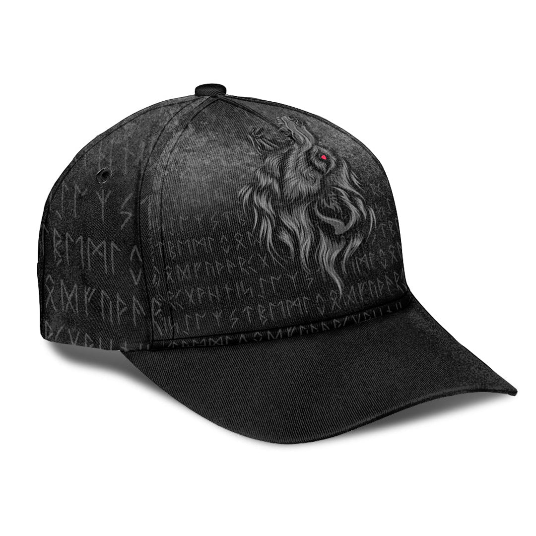 Wonder Print Classic Cap - Viking Fenrir Wolf Howls To The Gods Classic Cap