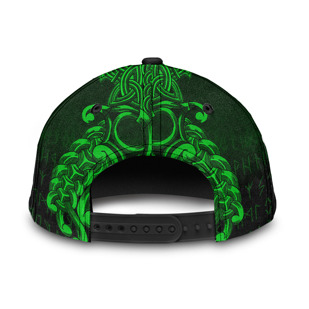 Viking Classic Cap Vikings Odin Valhalla Green Version Classic Cap RLT12