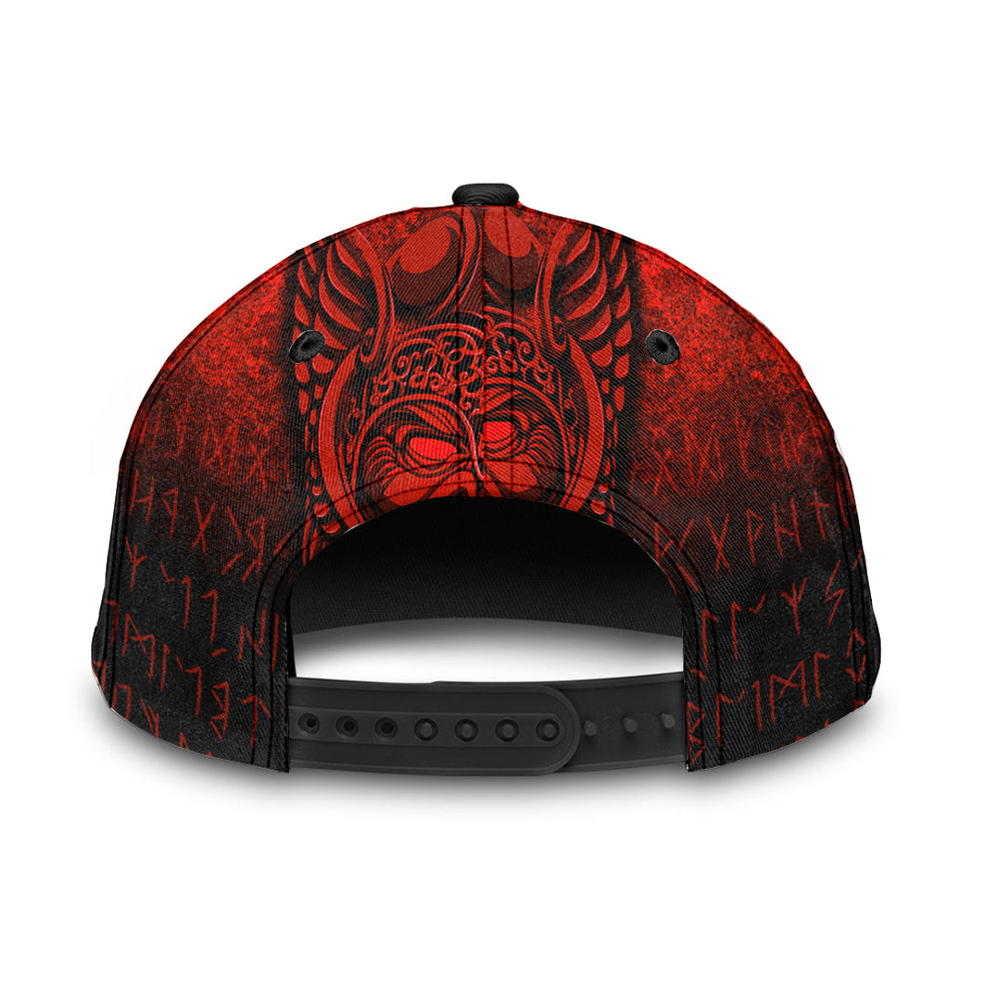 Viking Classic Cap Viking Odin Allfather In Asgard Red Version Classic Cap RLT12