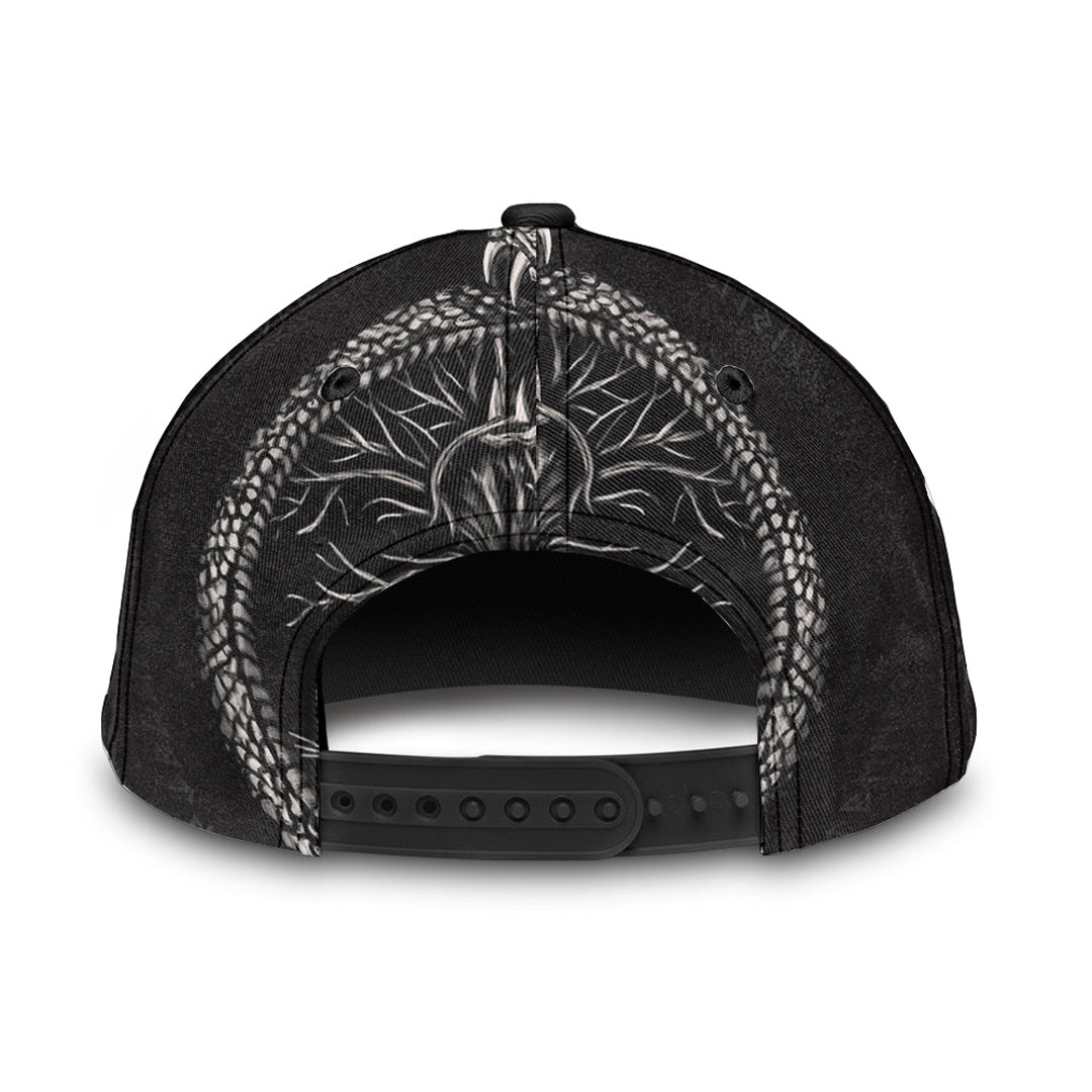 Viking Classic Cap Ouroboros with Tree Of Life Classic Cap RLT12