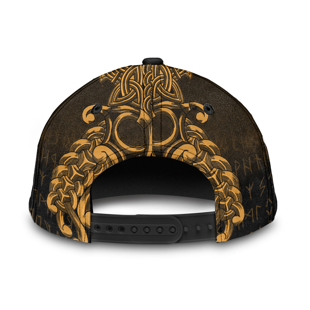 Viking Classic Cap Vikings Odin Valhalla Gold Version Classic Cap RLT12