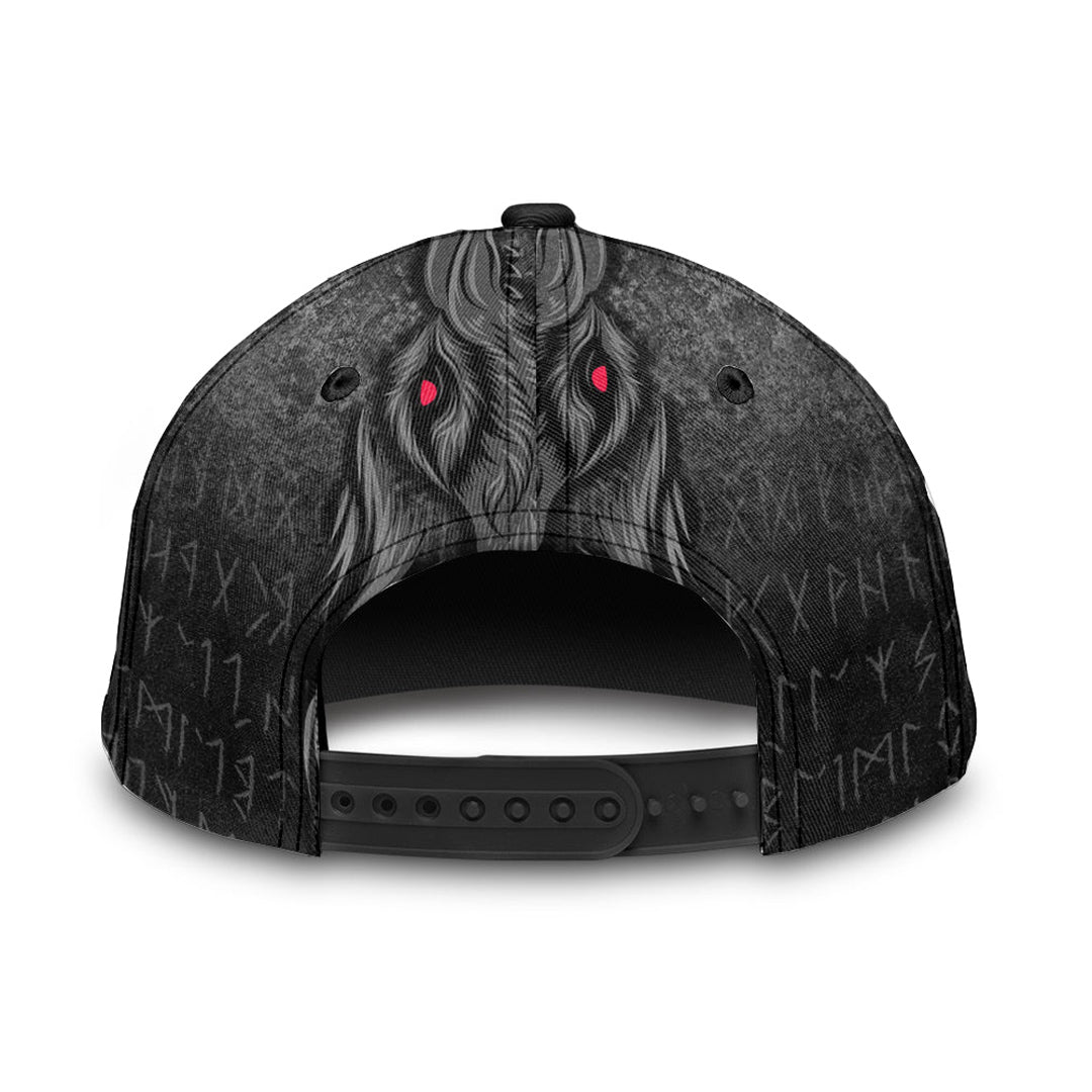 Wonder Print Classic Cap - Viking Fenrir Wolf Howls To The Gods Classic Cap