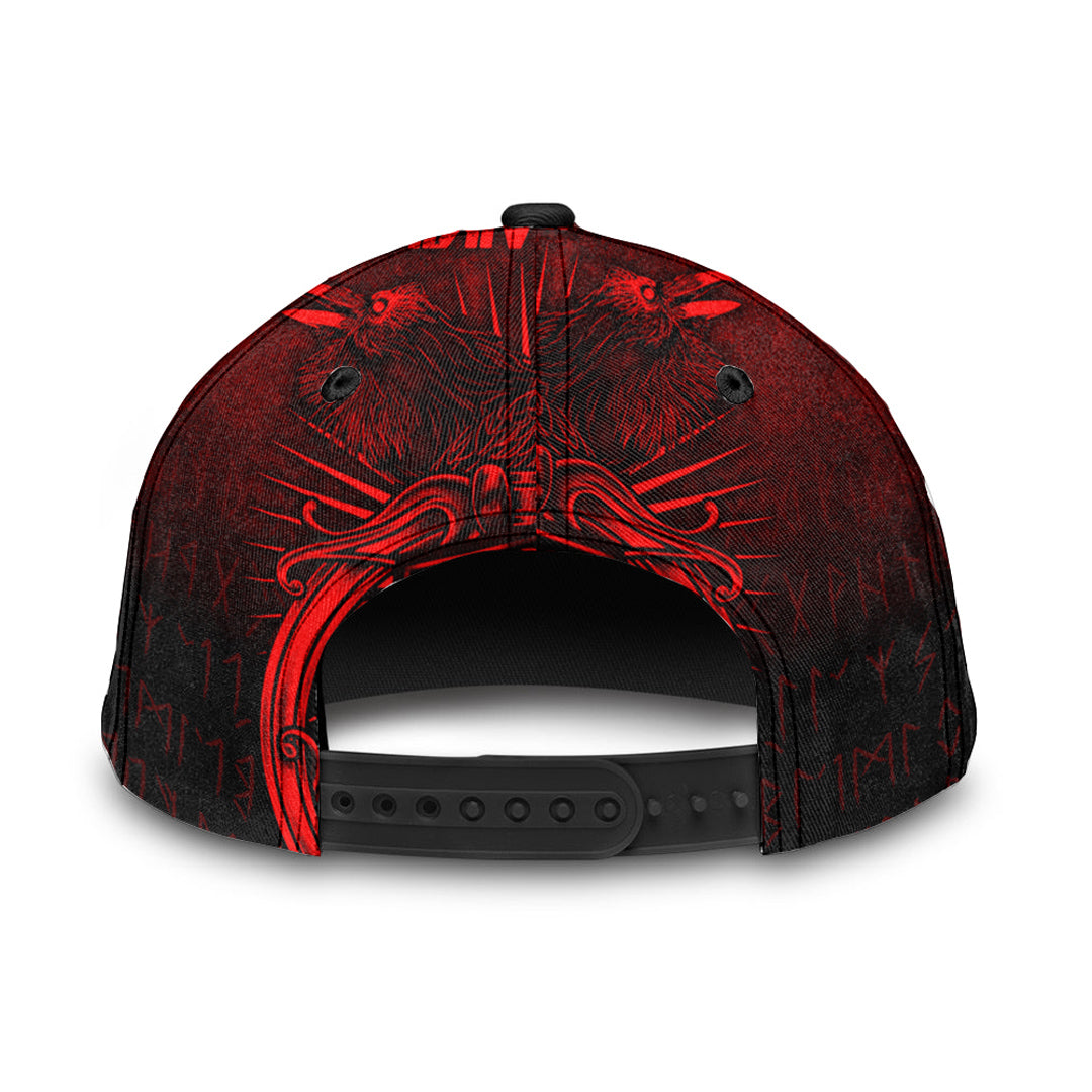 Viking Classic Cap Vikings Ravens Mjolnir Red Version Classic Cap RLT12