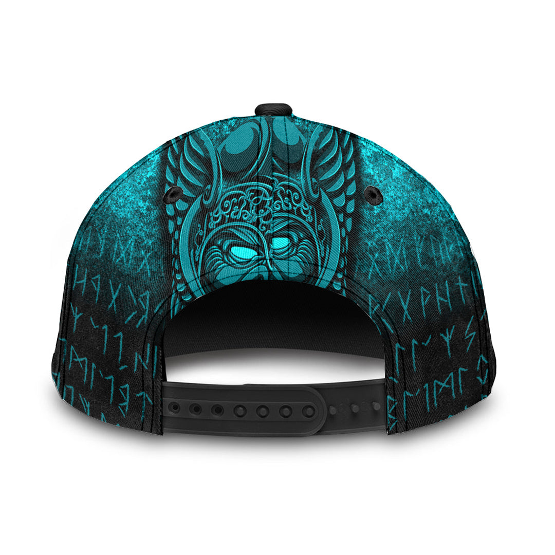 Viking Classic Cap Viking Odin Allfather In Asgard Cyan Version Classic Cap RLT12