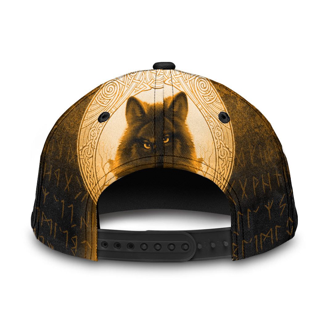 Viking Classic Cap Fenrir Viking Wolf Gold Version Classic Cap RLT12