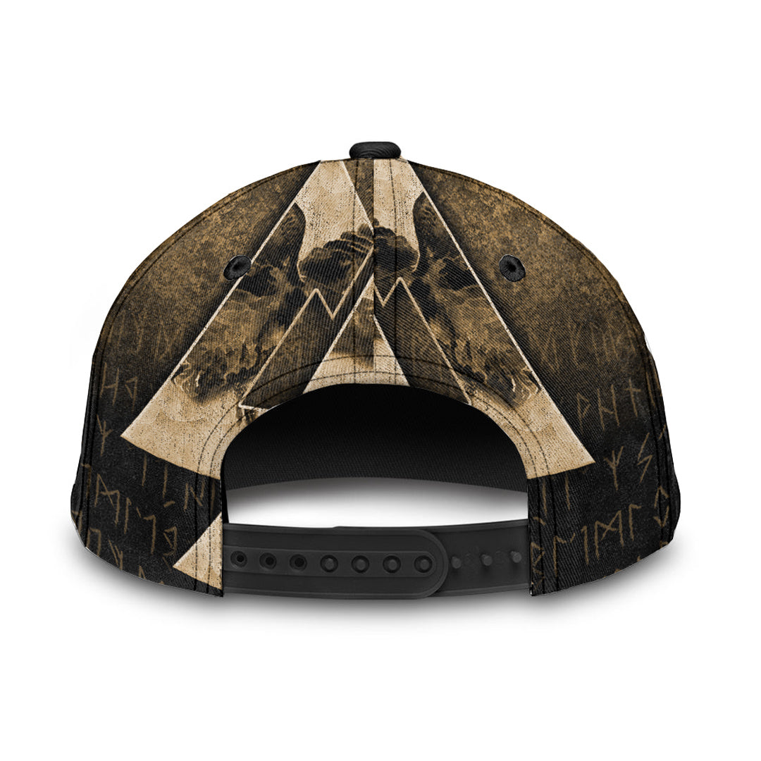 Viking Classic Cap Huginn Muninn Ravens from Odin Viking Gold Version Classic Cap RLT12