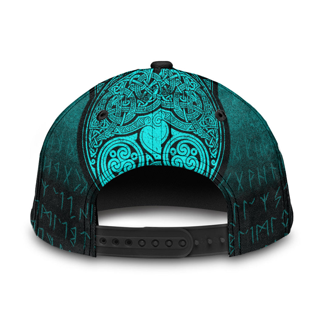 Viking Classic Cap Viking Norse Wolf Cyan Version Classic Cap RLT12