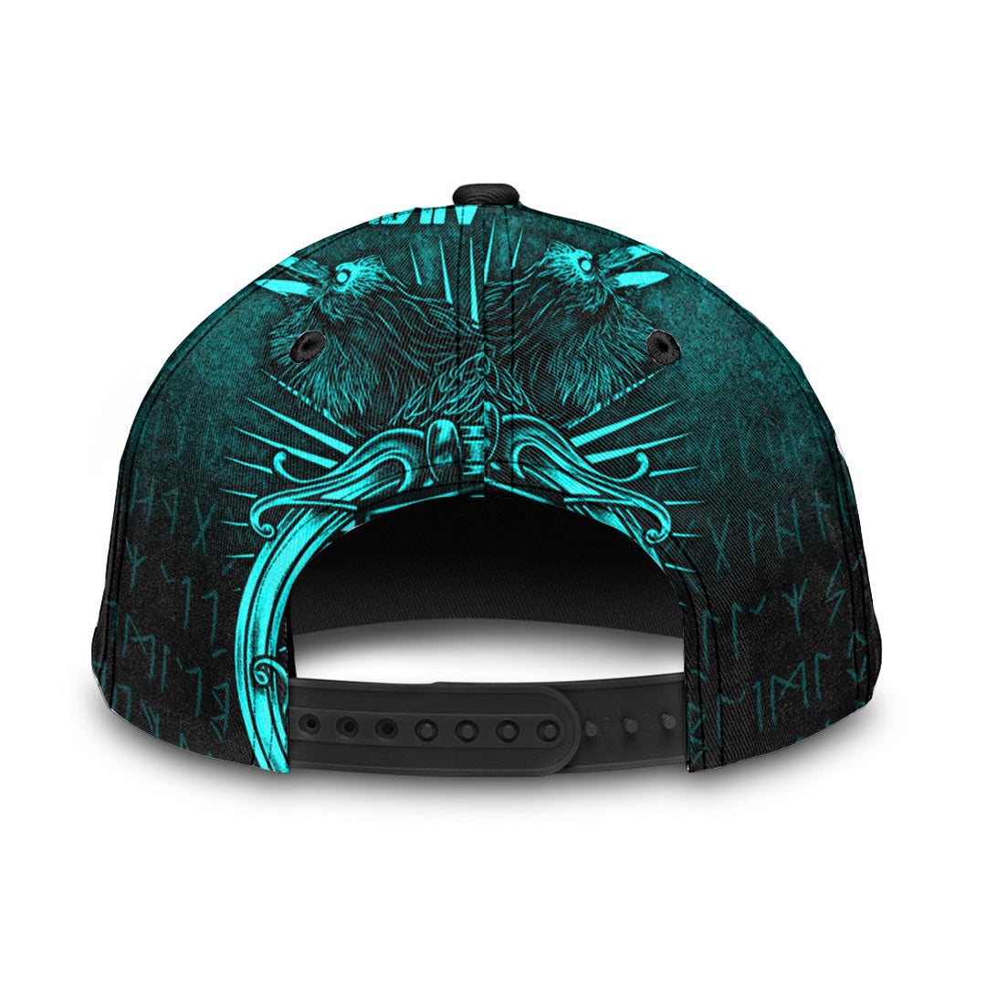 Viking Classic Cap Vikings Ravens Mjolnir Cyan Version Classic Cap RLT12