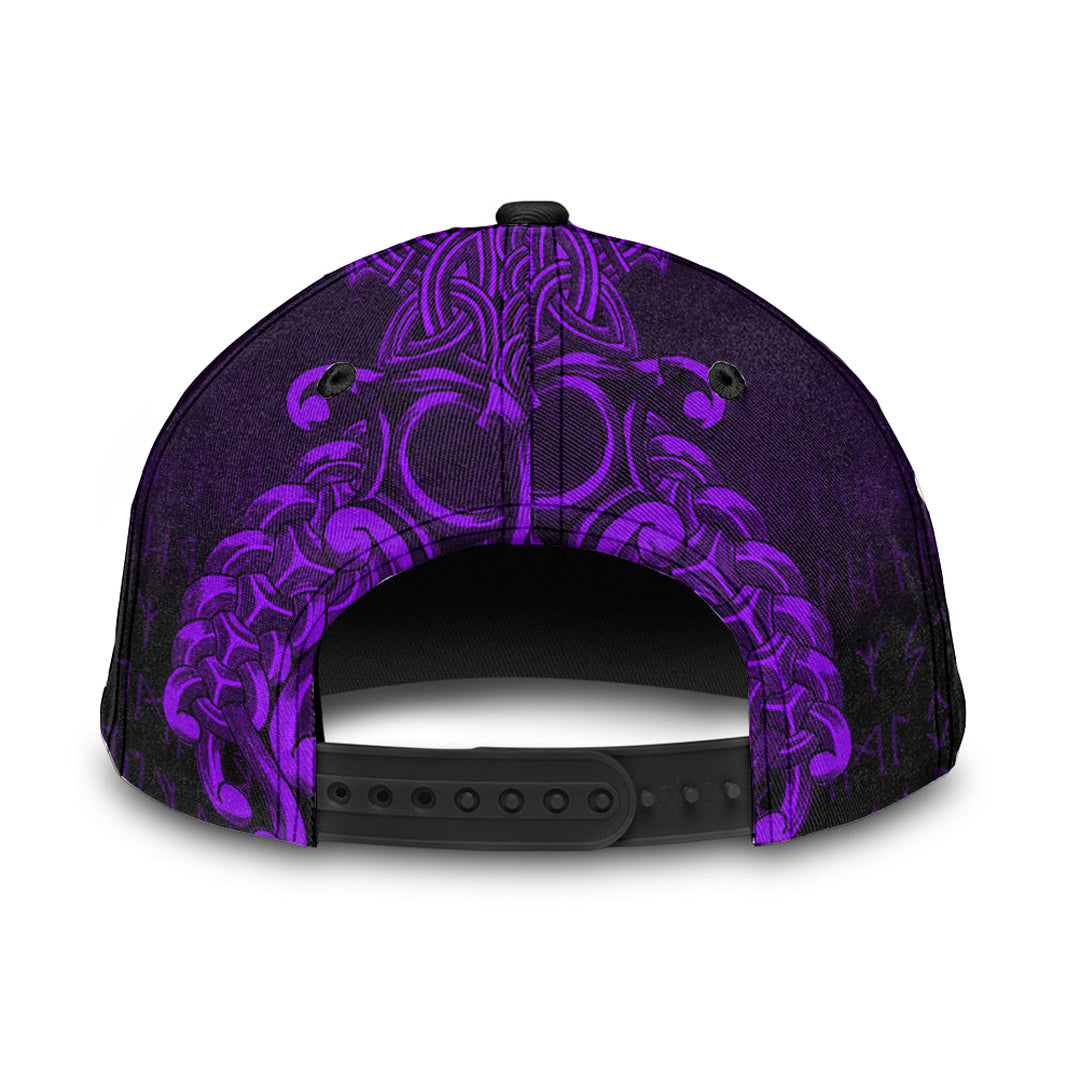 Viking Classic Cap Vikings Odin Valhalla Purple Version Classic Cap RLT12